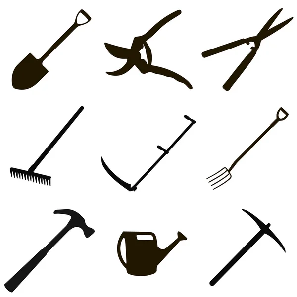 Набор садовых инструментов — стоковый вектор