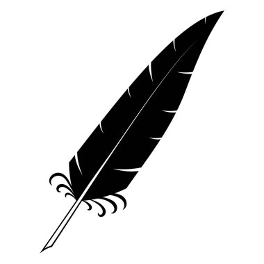 Tasarım dekorasyonu için tüy kalemle soyut bir resim oluştur. Kaligrafi için tüy kalem. Klasik kağıt arka plan. Vektör resmi