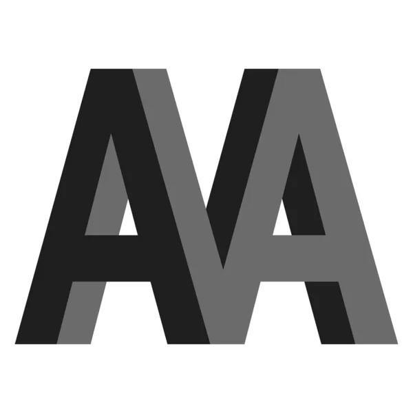 Letters a aa m logo. Creative vector concept. Flat vector Construction building 3d logo icon design vector. Trendy design. Minimal alphabet font. Vector template. Modern technology concept — Stock Vector