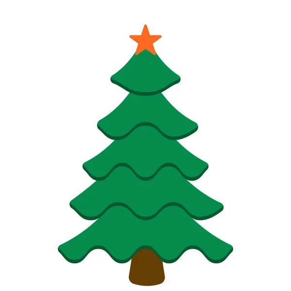 Árbol de Navidad icono del árbol de año nuevo Tarjeta de regalo moderna con diseño de banner de oro Ilustración de la naturaleza vintage. Nochebuena. 2021 banner de año nuevo — Vector de stock