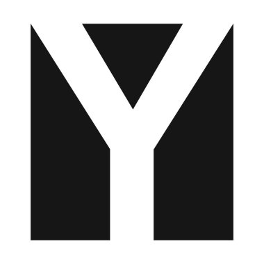 Basit zarif logo harfi Y vektörü iş logosu y grafiksel alfabetik simge kurumsal kimlik