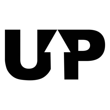 Okun üzerindeki logoyu işaretle, oku yukarı yönlendir