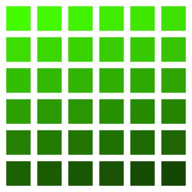 Yeşil renk palet vektörü yeşil bitki rengi paleti