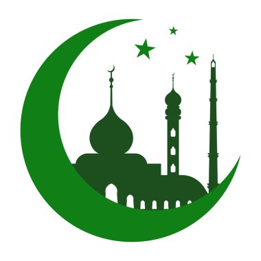 İslami Cami logosu, Mübarek Ramazan, Müslüman ve şirket logosu