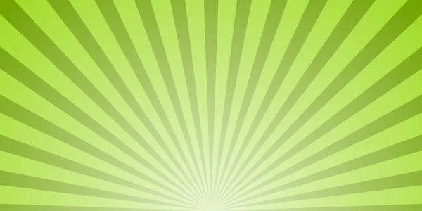 Horizontal green ray watermelon background dawn — 스톡 벡터