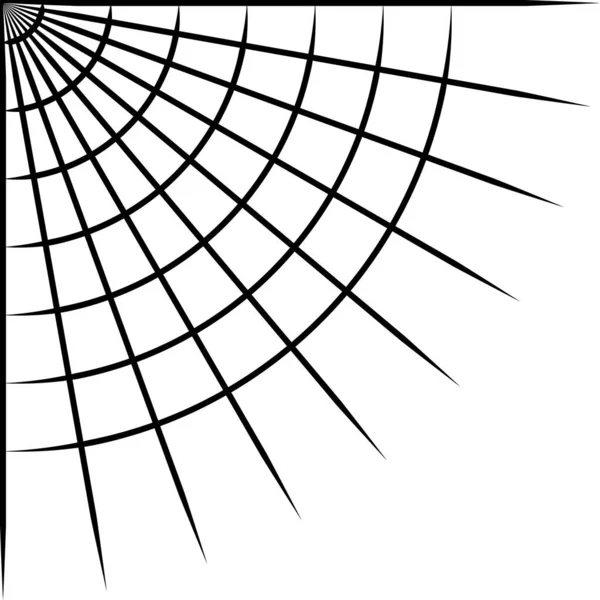 Toile d'araignée d'angle pour décoration photo Halloween, toile d'araignée en maille ronde — Image vectorielle