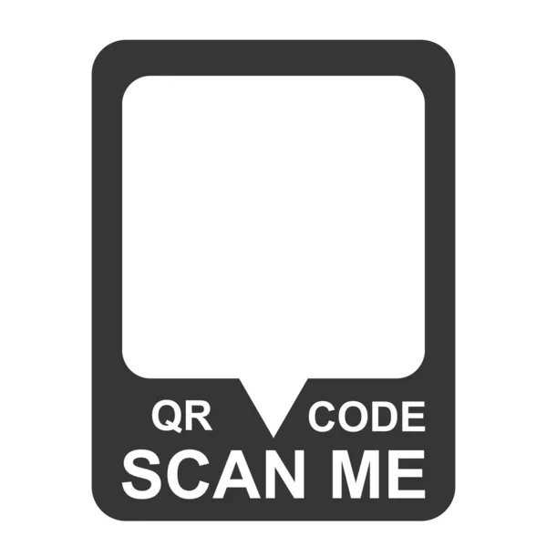 Scan me QR code sjabloon smartphone mobiele app betaling en telefoon — Stockvector