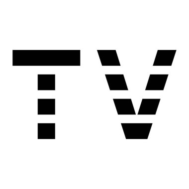 Teknoloji, medya veya yayın temaları için TV Logosu