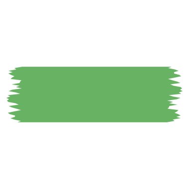 Tasarım dokusu düzensiz yeşil fırça darbesi şekli için yeşil tırtıklı pankart şekli