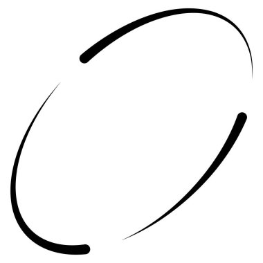 Dönen şekiller kıvrımlı çizgiler dinamik eliptik hareket dengesi ve modern grafik zarafeti oluşturur