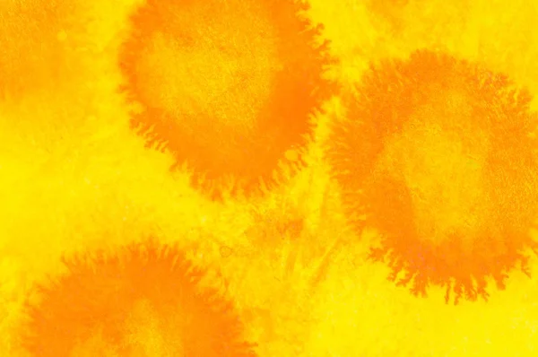 Желтый и оранжевый, чернила и пастельный фон . — стоковое фото