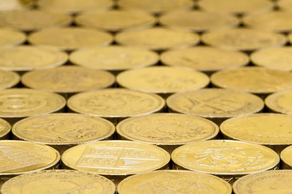 British pound coins background. — Stock Photo, Image