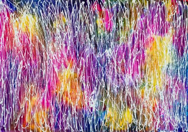 Parlak renkli arka plan ile rasgele beyaz çizgiler,