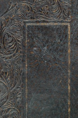 Kabarık sıkıntılı vintage kitap kapağı Close-Up.