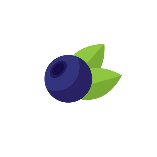 Beyaz arka plan üzerinde izole yaprakları ile yaban mersini. Simge yaban mersini.