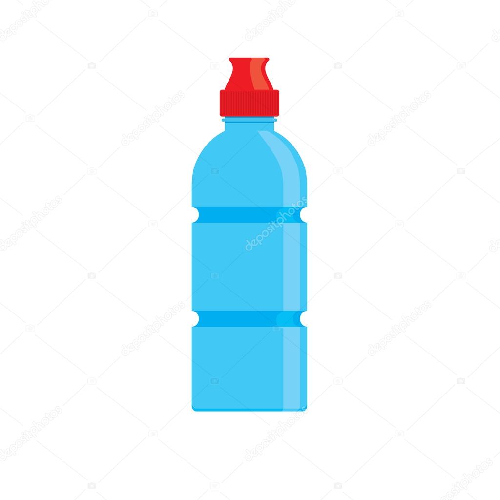Bottiglia di sport. bottiglia di acqua. bottiglia di icona di acqua ... Acqua in stile