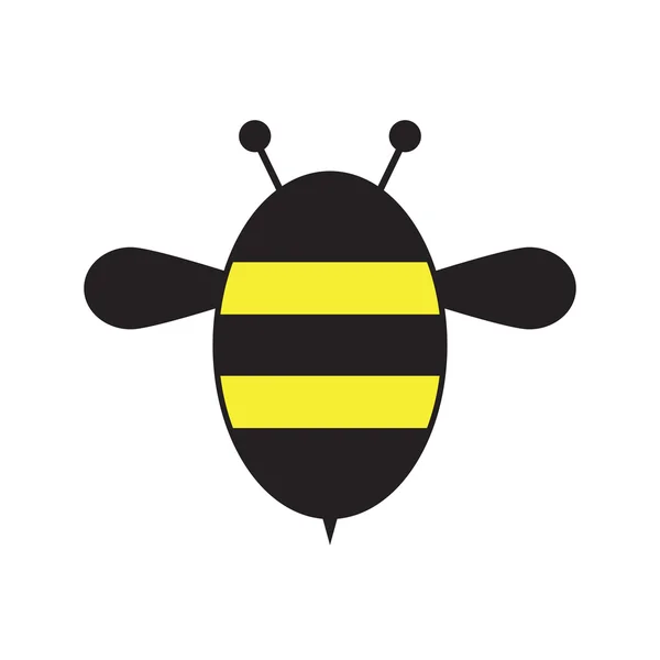 Arı. Beyaz arka planda izole edilmiş simge arı. 