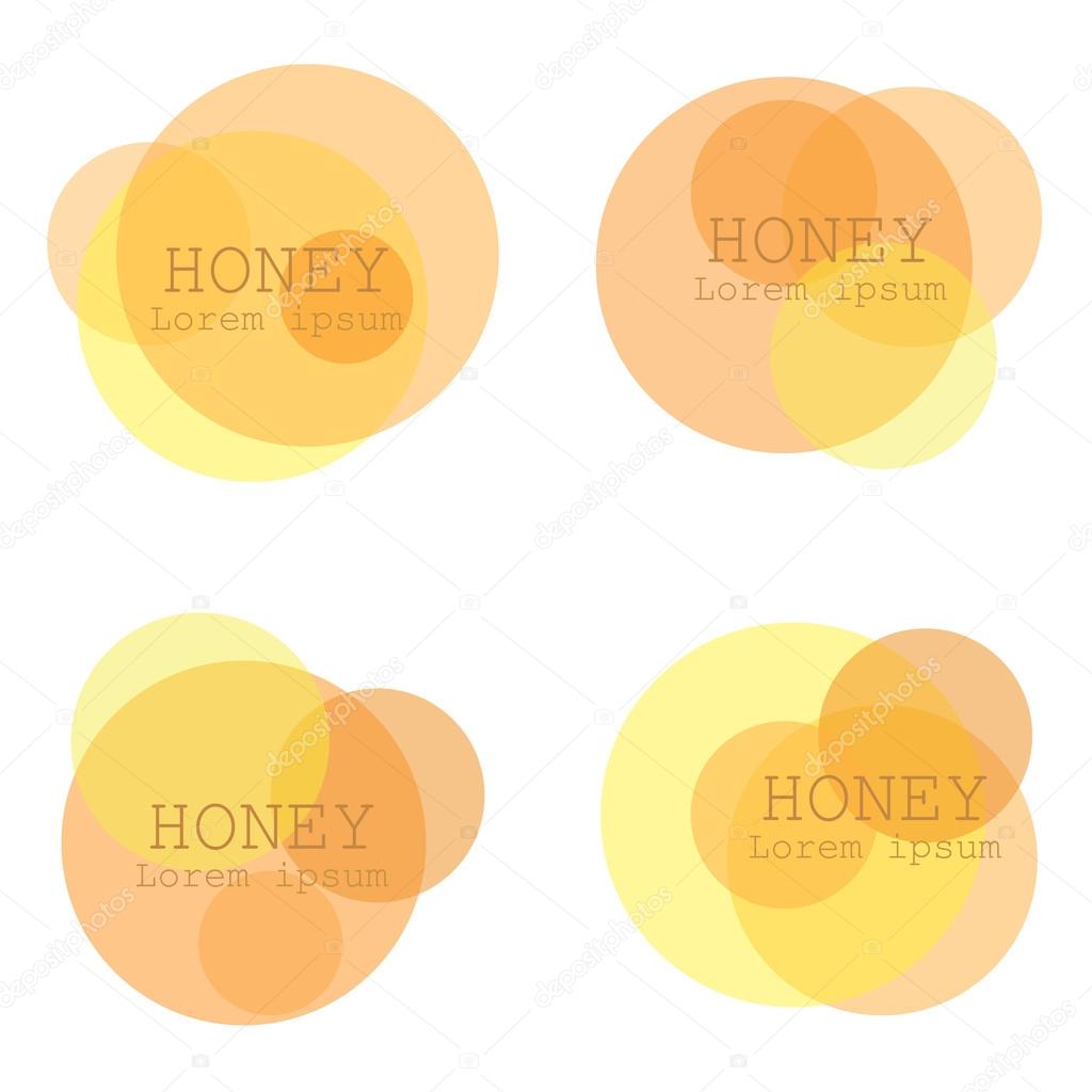 Logo honey. Modern design element for honey products. Vector illustration.