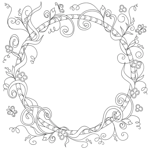 Frame met doodle elementen — Stockvector