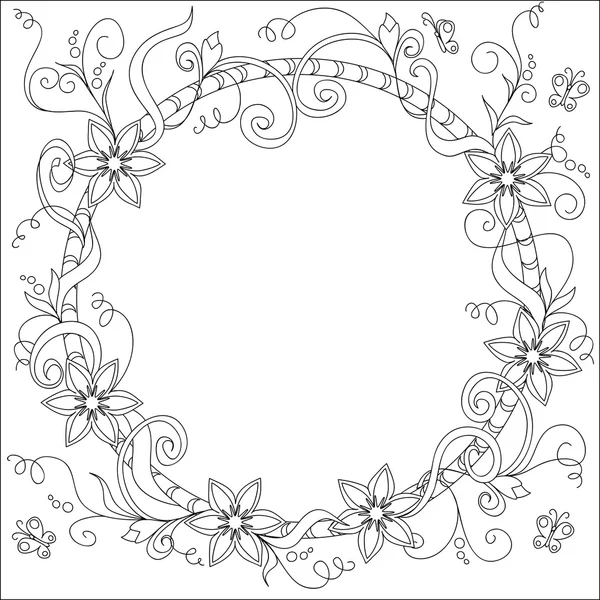 Frame met doodle elementen — Stockvector