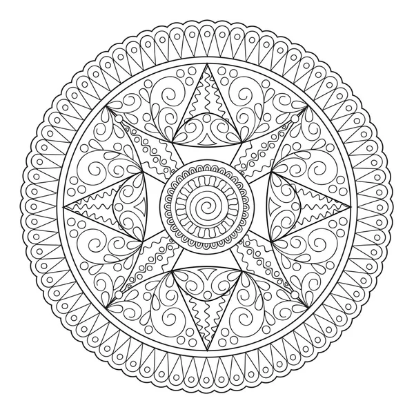 Mandala oriental motifs — Stock Vector