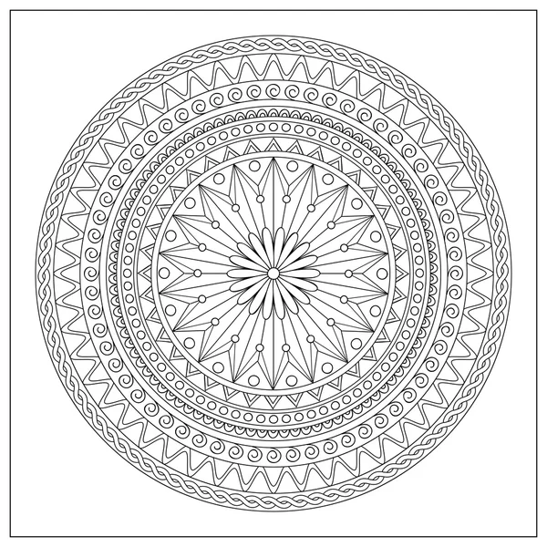 Mandala in oriental motifs — Stock Vector