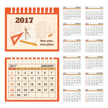 Masa iş takvimi 2017 yıl