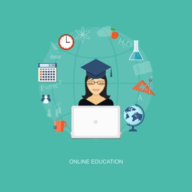 flat  elements of education with girl
