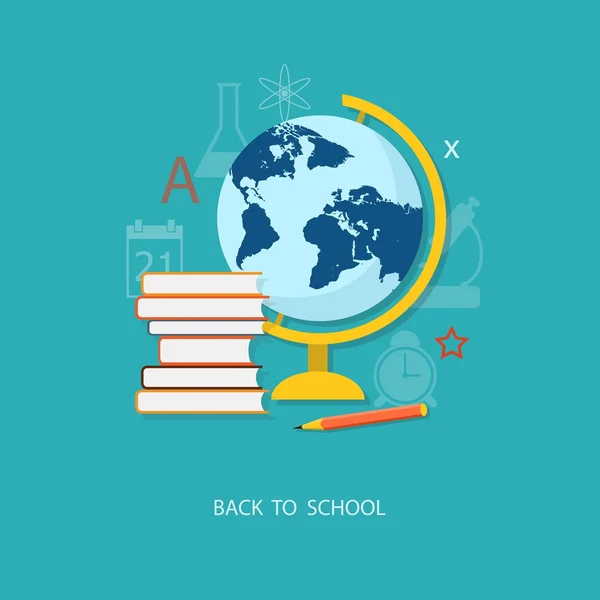 Flat  elements of education — Stock vektor