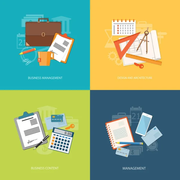 Set of elements for content of education, business, marketing — Stockový vektor