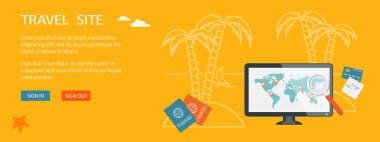 Seyahat sitesi için Banner