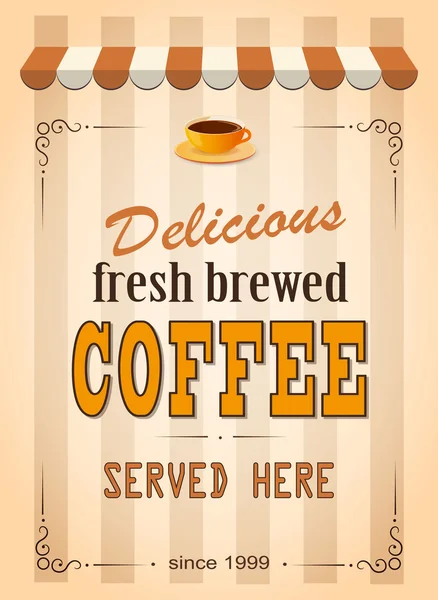 Banner for coffee — Stock Vector