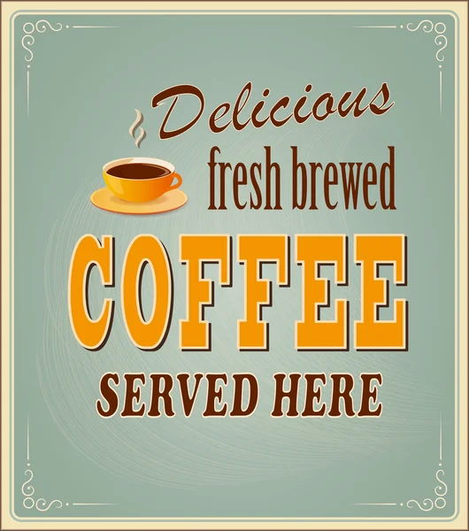 Pancarta para el café — Archivo Imágenes Vectoriales