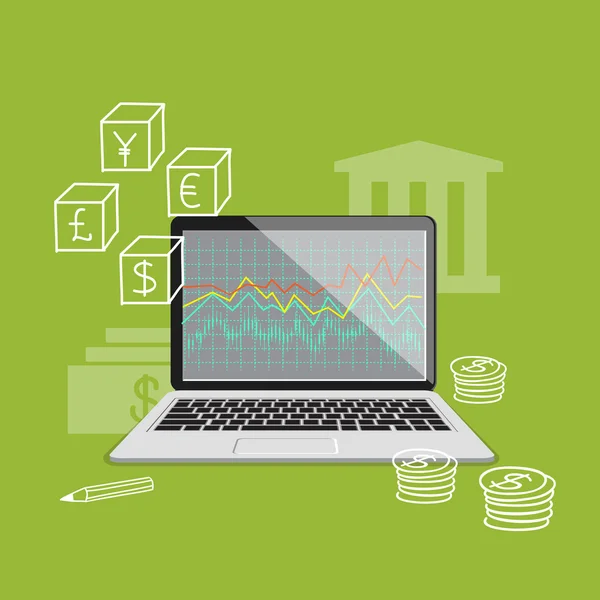 Mercado cambial —  Vetores de Stock