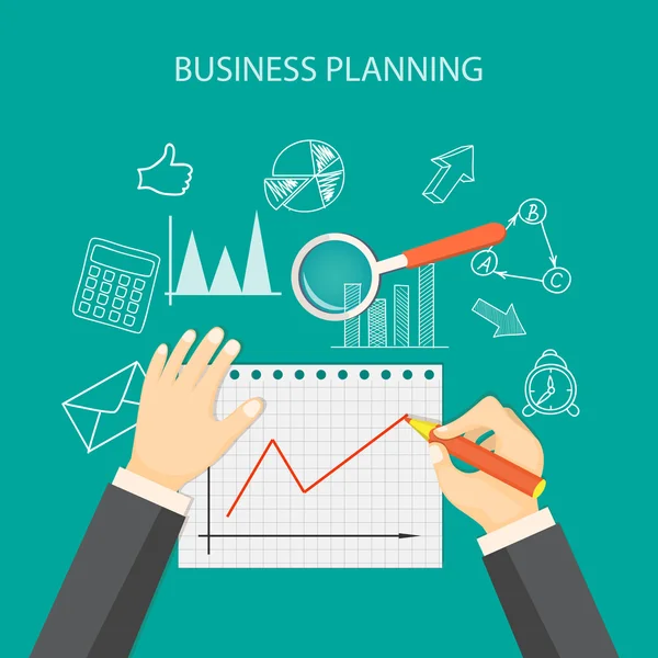 Planificación empresarial — Vector de stock