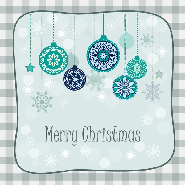 Greeting christmas card — Stock Vector