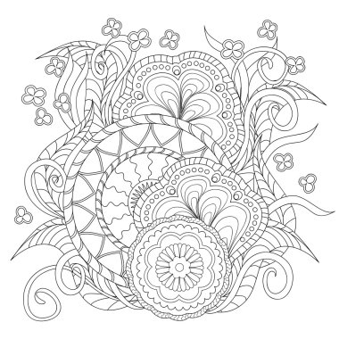 doodle çiçeklerle dekorasyon