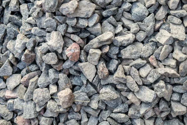 Granite gravel texture. White pebbles stone background,landscape concept pattern — ストック写真