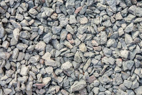Granite gravel texture. White pebbles stone background,landscape concept pattern — ストック写真