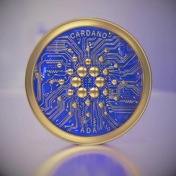 Illustration Cryptocurrency Cardano One Ada Native Token Blockchain Royalty Free Stock Photos