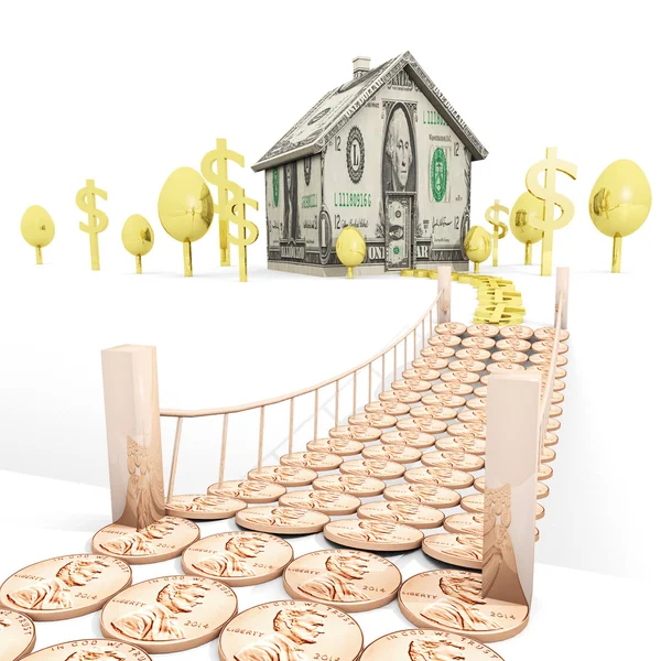 Bridge To Financial Future — Stock Photo, Image