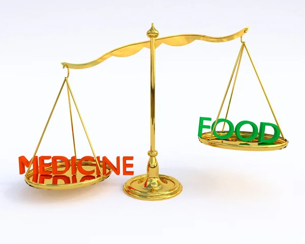 Pensioner Choices - Food Vs. Medicine — Stockfoto