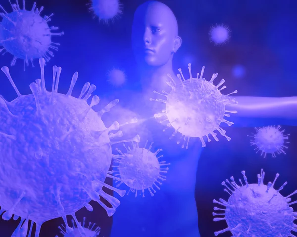 Вирус - Патология человека — стоковое фото