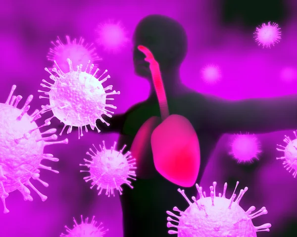 Virus - Respiratory Infections — 스톡 사진