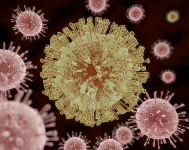 Zika virüs illüstrasyon