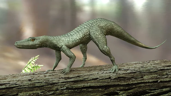 Ілюстрація Hesperosuchus (Crocodylomorph) — стокове фото