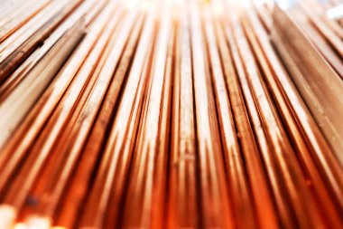 Bakır borular arka planı kapatın