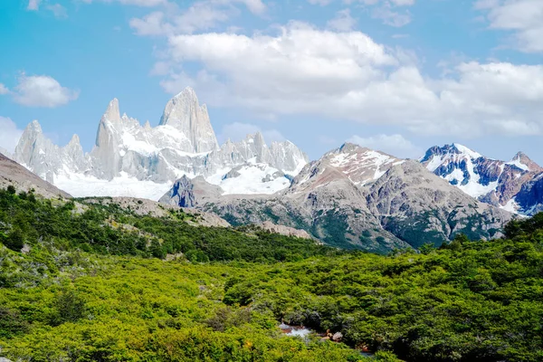 Monte Fitz Roy Parque Nacional Patagônia Argentina — Fotografia de Stock