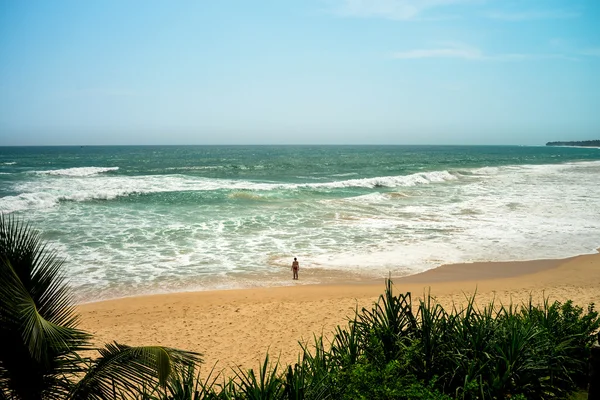 Plaży Koggala, Sri Lanka - egzotyczny widok — Zdjęcie stockowe