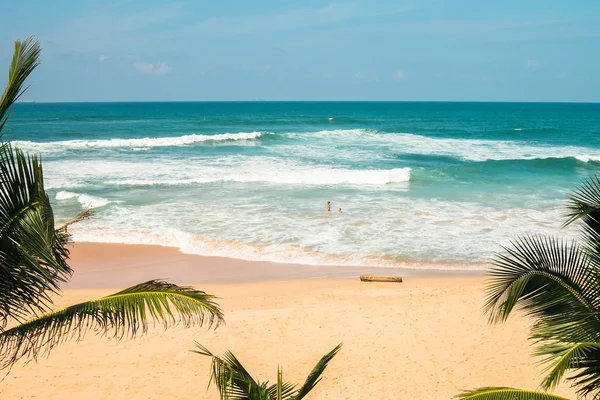 Plaży Koggala, Sri Lanka - egzotyczny widok — Zdjęcie stockowe